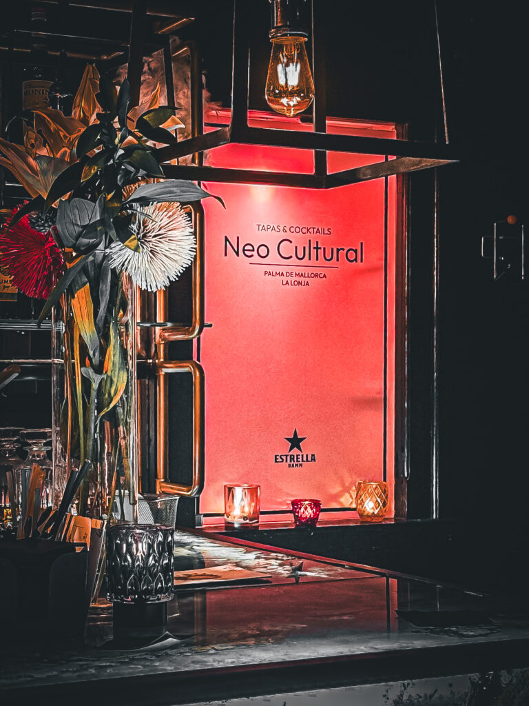 Inside Neo Cultural bar – stylish hidden cocktail lounge near top places to eat in Palma