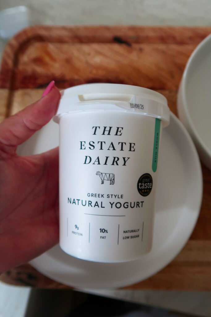 premium greek yoghurt the estate dairy for a seasonal breakfast bowl