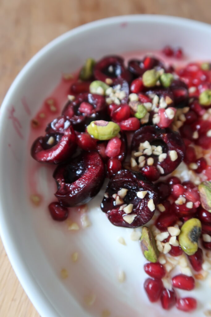 august seasonal produce cherries