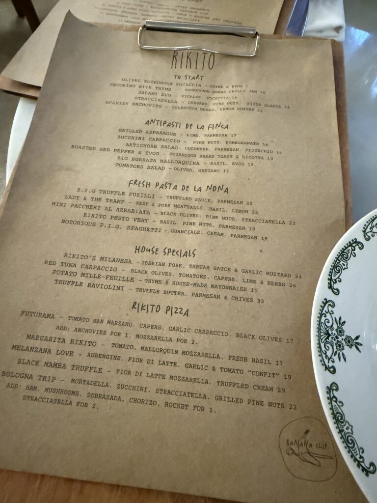 Shared plates at Rikito on Carrer de la Fàbrica – top recommendation for where to eat in Palma