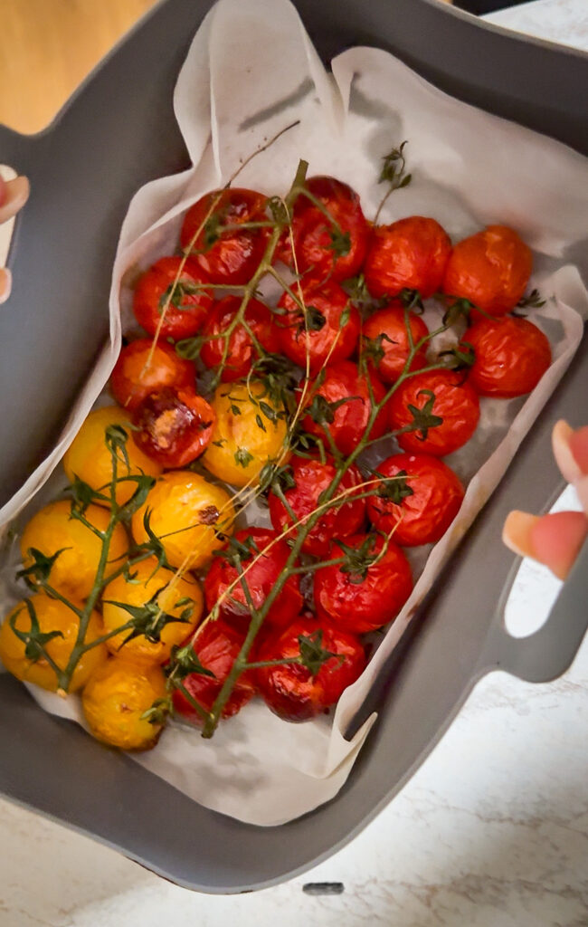 august seasonal produce vine tomatoes