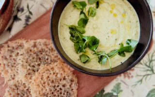 courgette and mint soup