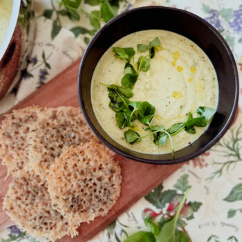 courgette and mint soup