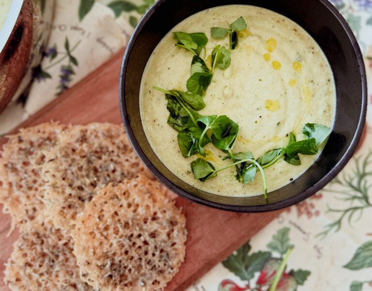 courgette and mint soup