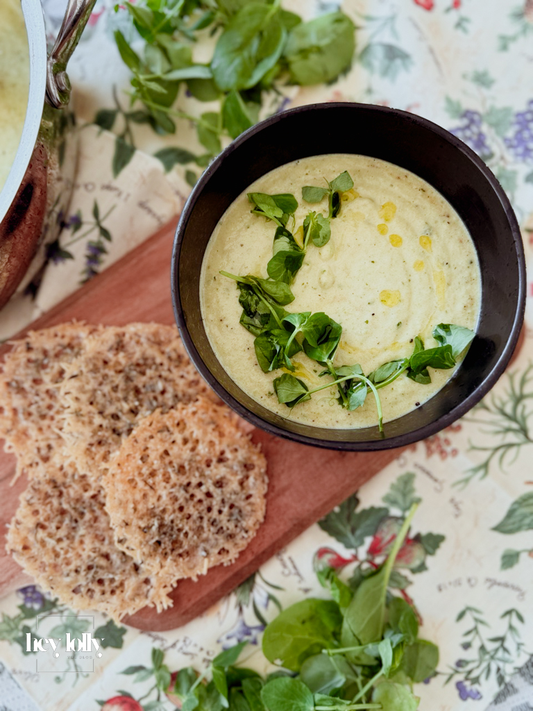 courgette and mint soup