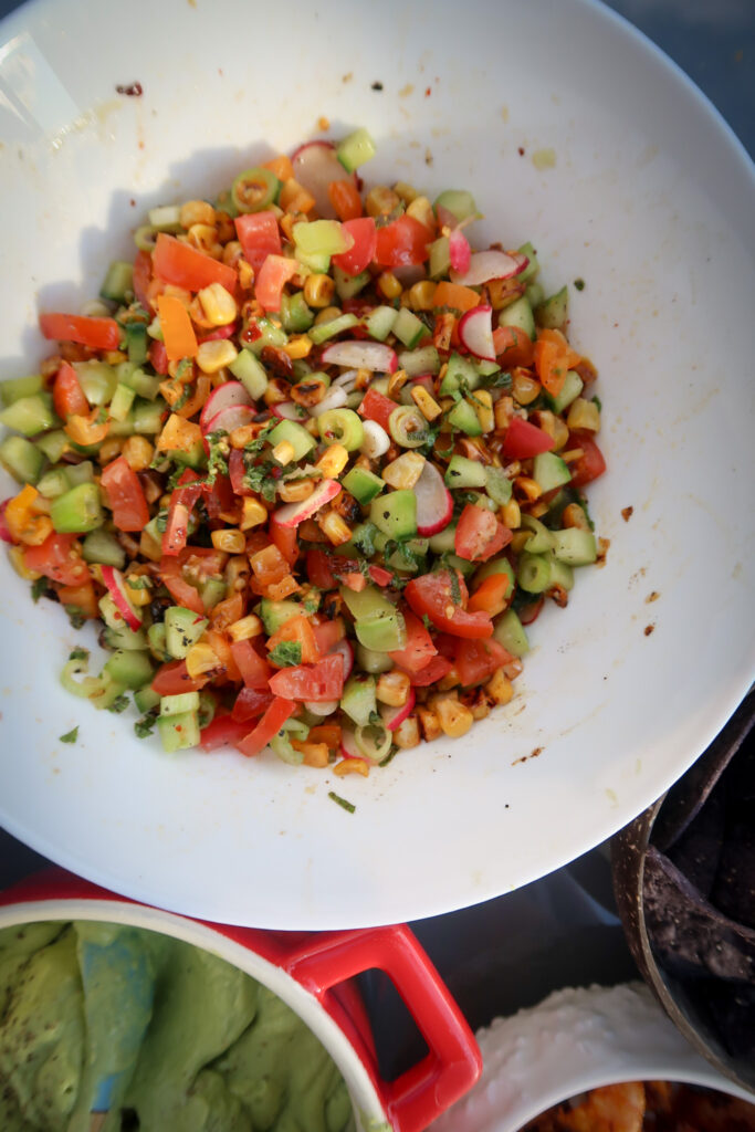 august seasonal produce summer salsa