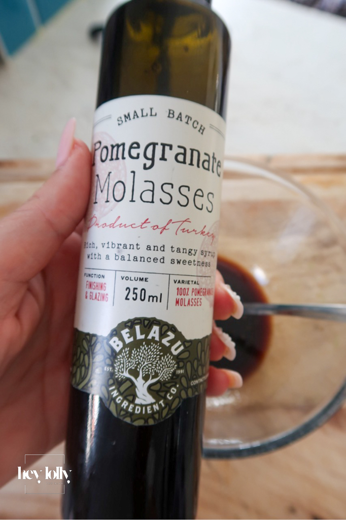 Secret ingredient for harissa lamb meatballs - pomegranate molasses