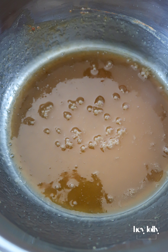 miso swirl for pear and pecan porridge