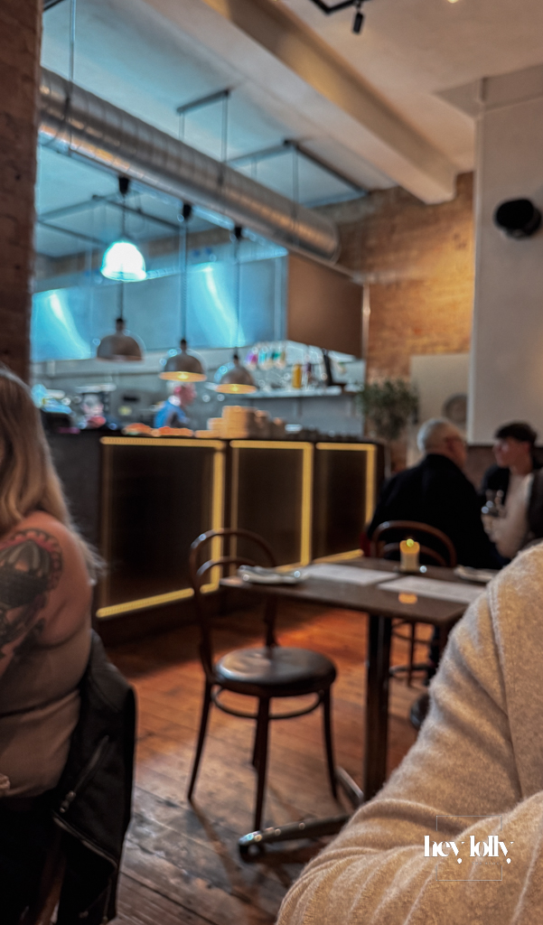 Candle-lit dining room with open pass at Pici – Pici Nottingham review