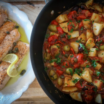 salmon-with-puttanesca-potatoes