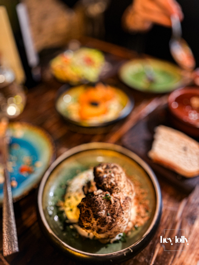 Coliflor Estofada, braised cauliflower at Plates by Purnell's