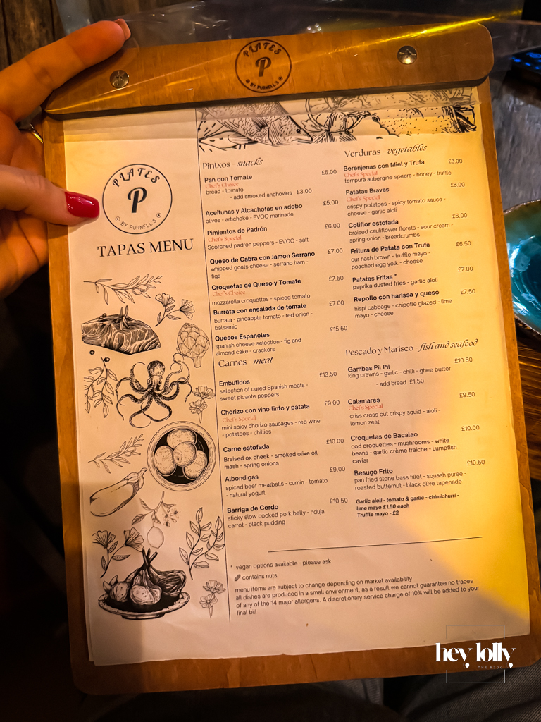 plates by purnell's menu