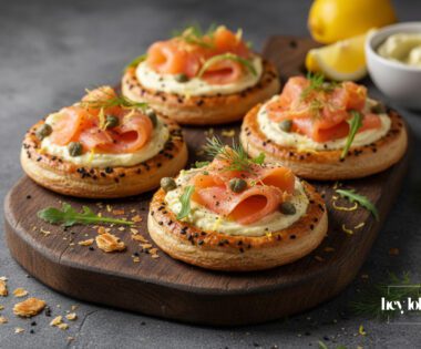 smoked salmon puff pastry tarts