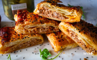 sundried tomato chutney and cheddar sausage rolls