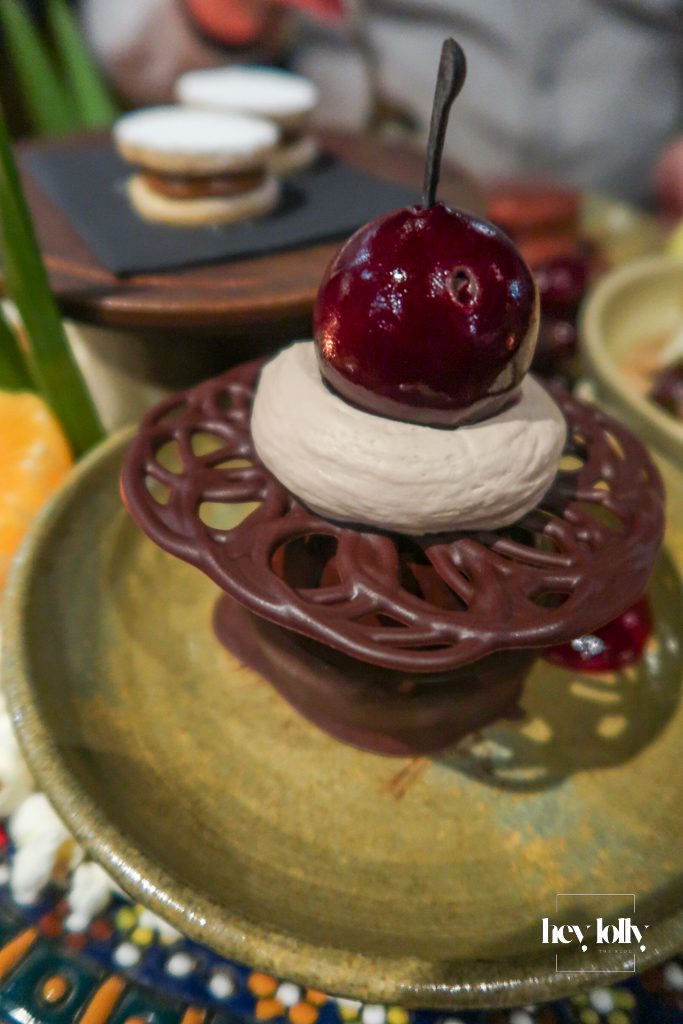 Large dessert platter served at COYA City London restaurant
