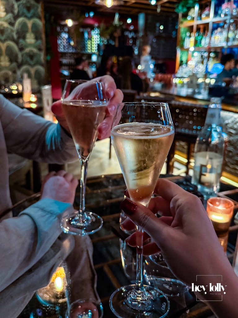 Veuve Clicquot champagne served at COYA City Friday night brunch