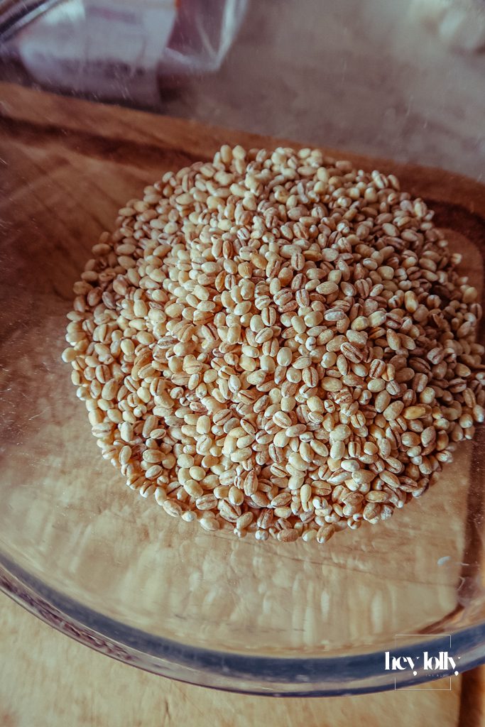 raw uncooked pearl barley