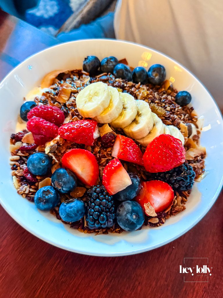 Coffee and breakfast table at Millie’s Café, The Ned London