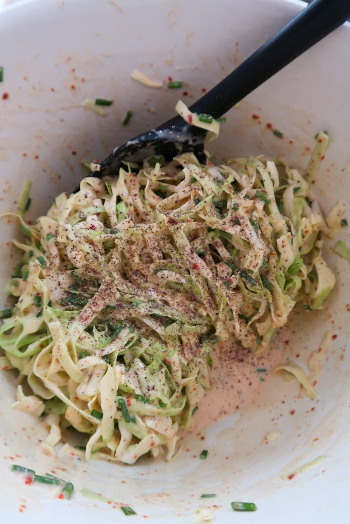 ingredients for okonomiyaki pancake with gochujang