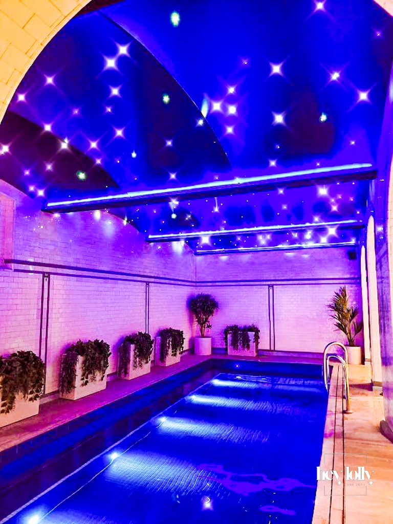 Thermal spa pool inside Buxton Crescent Spa Hotel wellness area