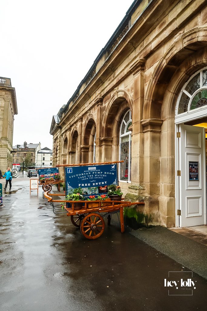 St Ann’s Well mineral spring and The Pump Room near Buxton Crescent Spa Hotel