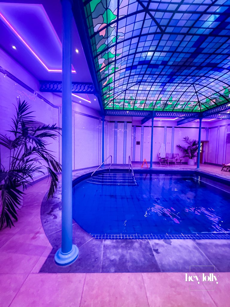 Thermal spa pool inside Buxton Crescent Spa Hotel wellness area