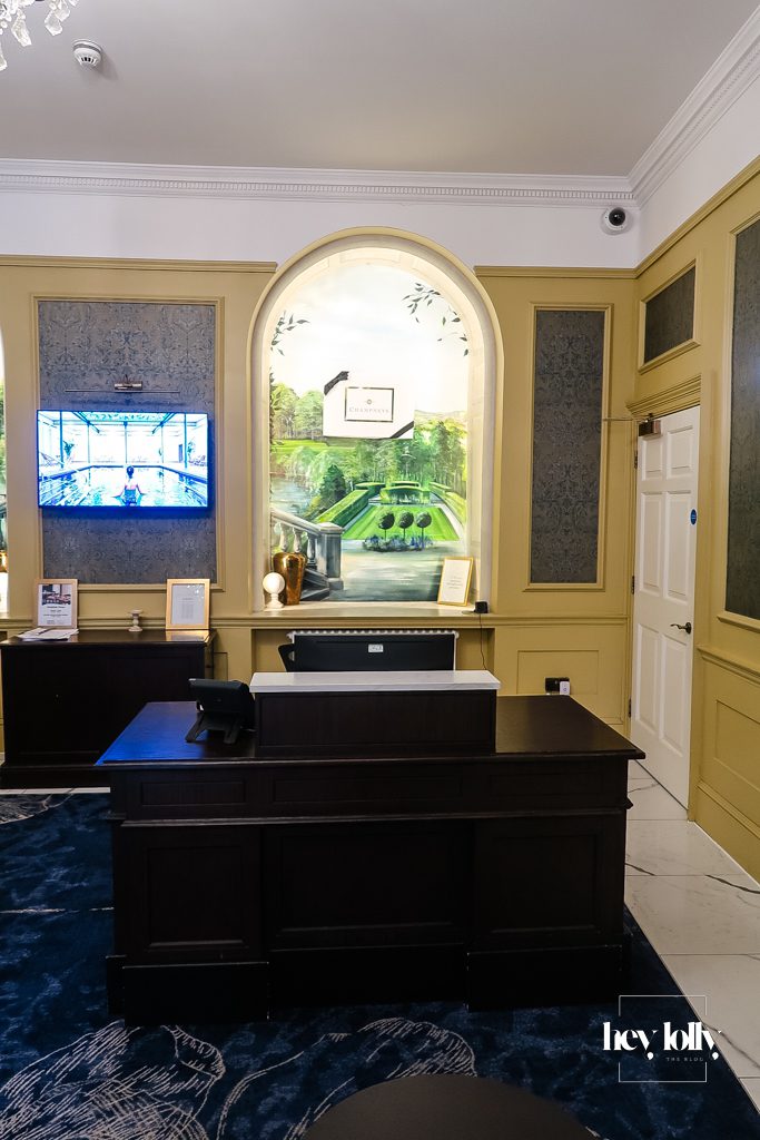 Reception area at The Buxton Crescent Hotel