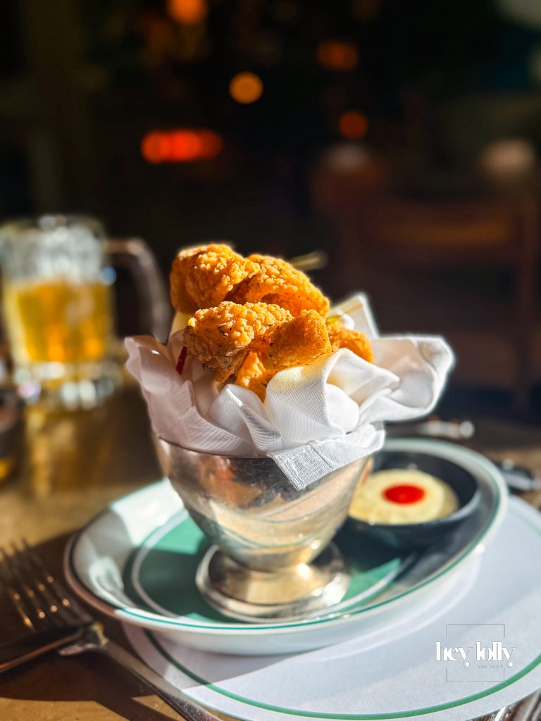 Salt and pepper squid with miso wasabi mayonnaise, sriracha, coriander and lime at The Ivy Nottingham
