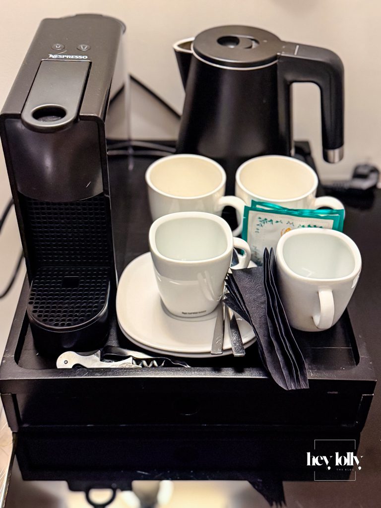 Minibar inside the Premium Suite at Wyndham Grand Krakow Old Town