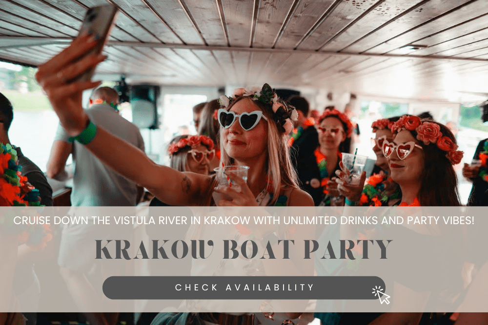 River boat party in Krakow with unlimited drinks