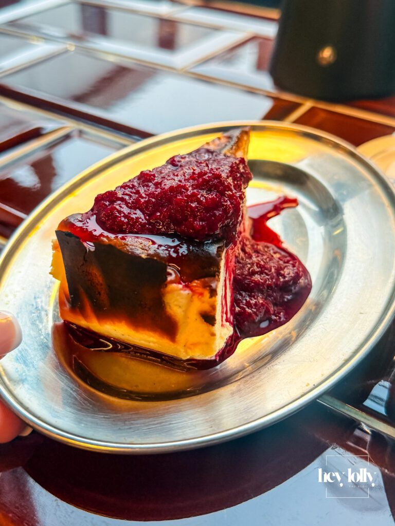 Raymonds Nottingham Basque cheesecake burnt top creamy centre