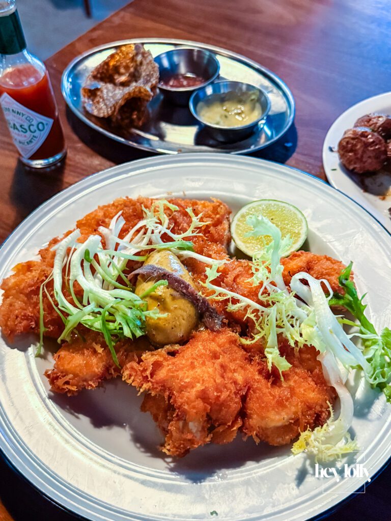 Raymonds Nottingham chicken schnitzel vadouvan butter crispy